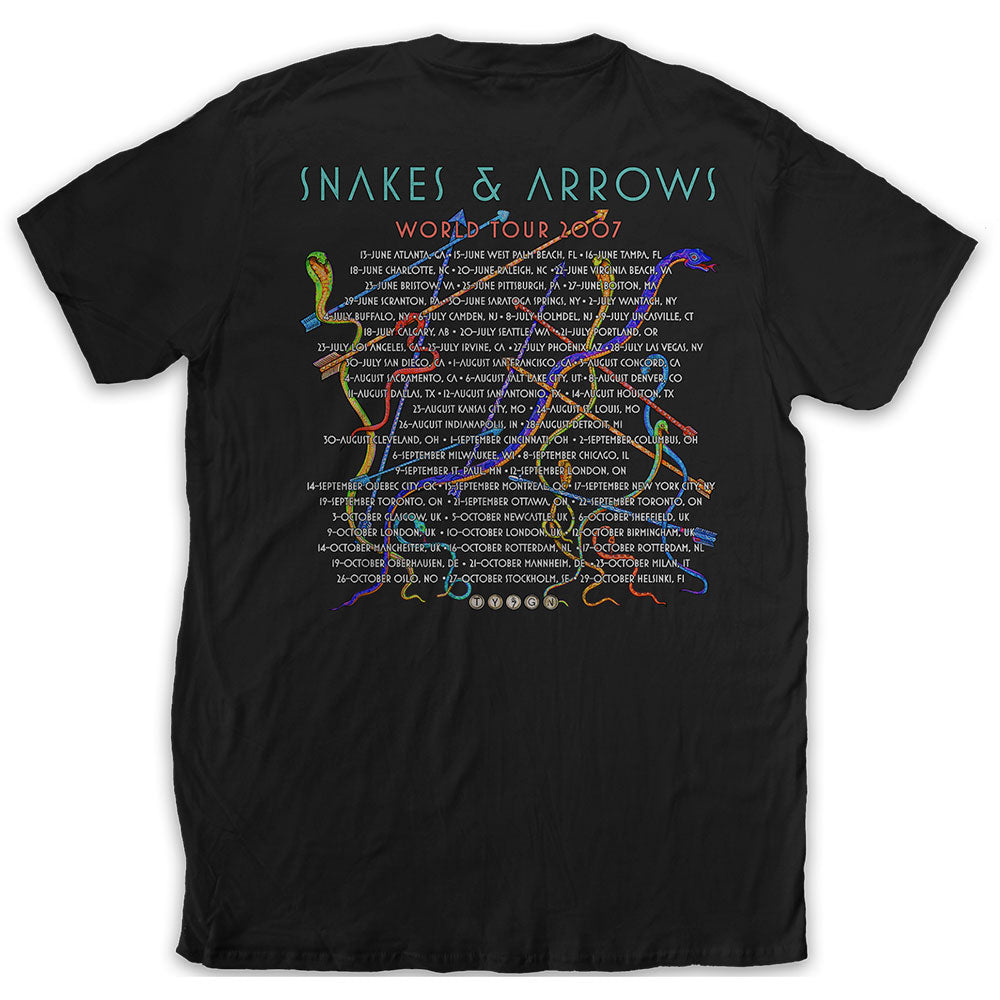 Image of RUSH Unisex T-shirt- Snakes & Arrows Tour 2007 Rock Off
